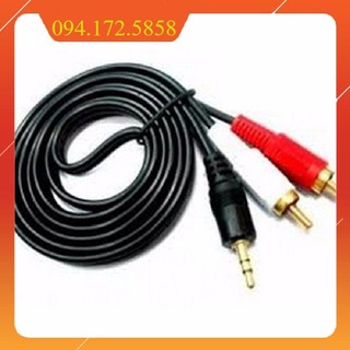 Giá siêu rẻ Cáp loa 1 đầu Jack 3.5mm ra 2 đầu bông sen