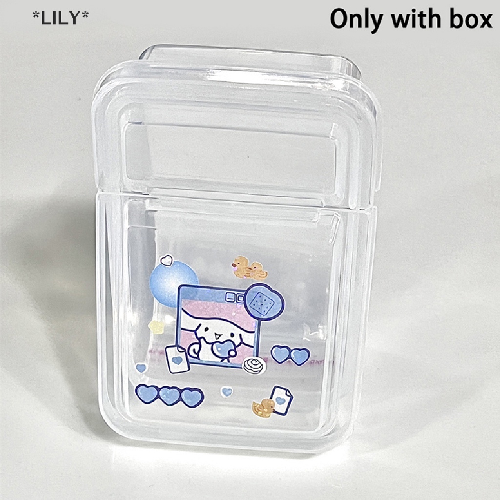 LILY 1PCS Bộ sưu tập container trường hợp nhựa trong suốt lưu trữ hộp nhỏ rõ ràng cửa hàng hộp với nắp trang sức hoàn thiện phụ kiện uuu