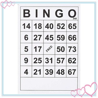 60 tờ bingo đơn 60 tờ không lặp lại thiết kế đơn