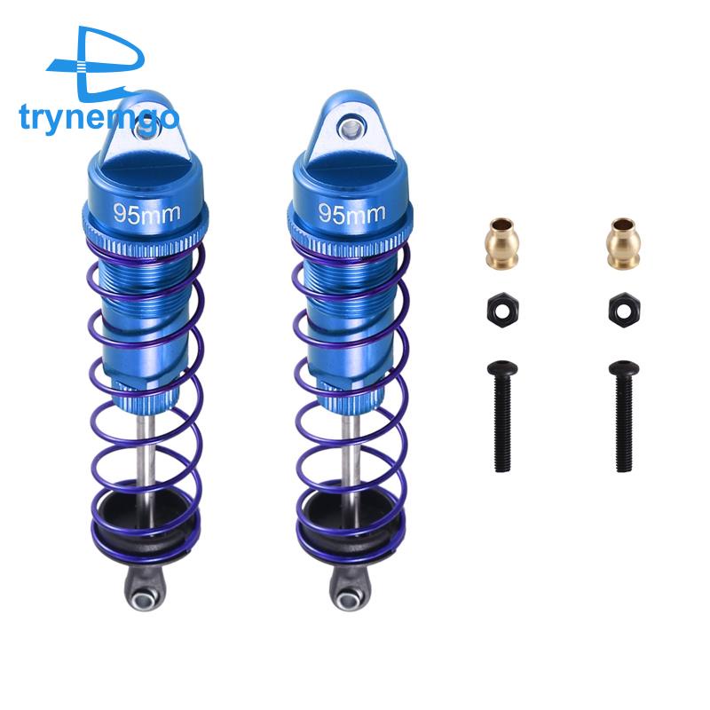 Bộ 2 Phuộc Giảm Xóc 95mm Bằng Kim Loại Tùy Chỉnh Thay Thế Cho Xe Tải Điều Khiển 1 / 10