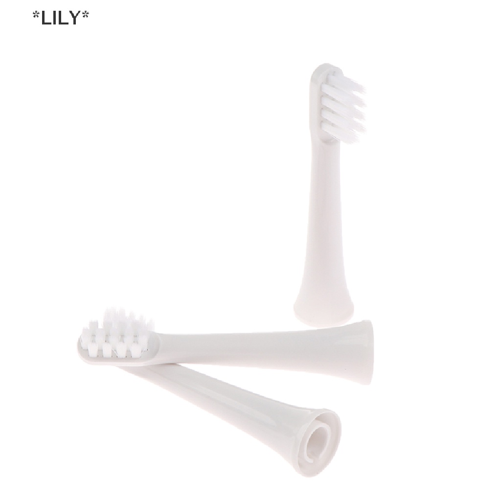 LILY 3PC Xiaomi T100 điện thay thế bàn chải đánh răng đầu sạch lông bàn chải vòi phun uuu