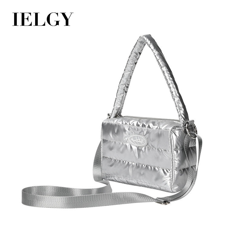 IELGY Túi Đeo Chéo Vai Bằng Da Cotton Màu Trơn Mềm Mại Đa Năng Thời Trang