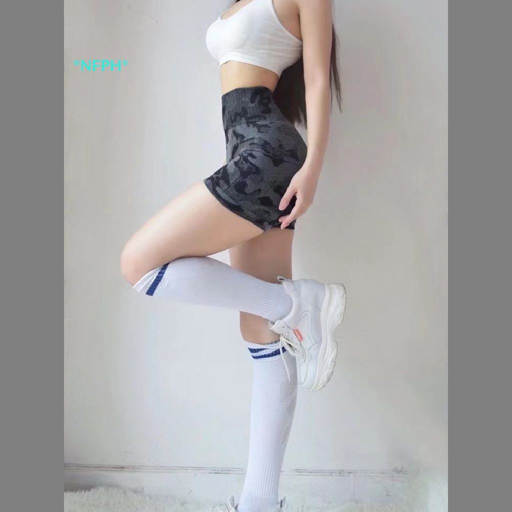 Quần Short Co Giãn Thoáng Khí Tập Yoga / Thể Hình Cho Nữ Mới