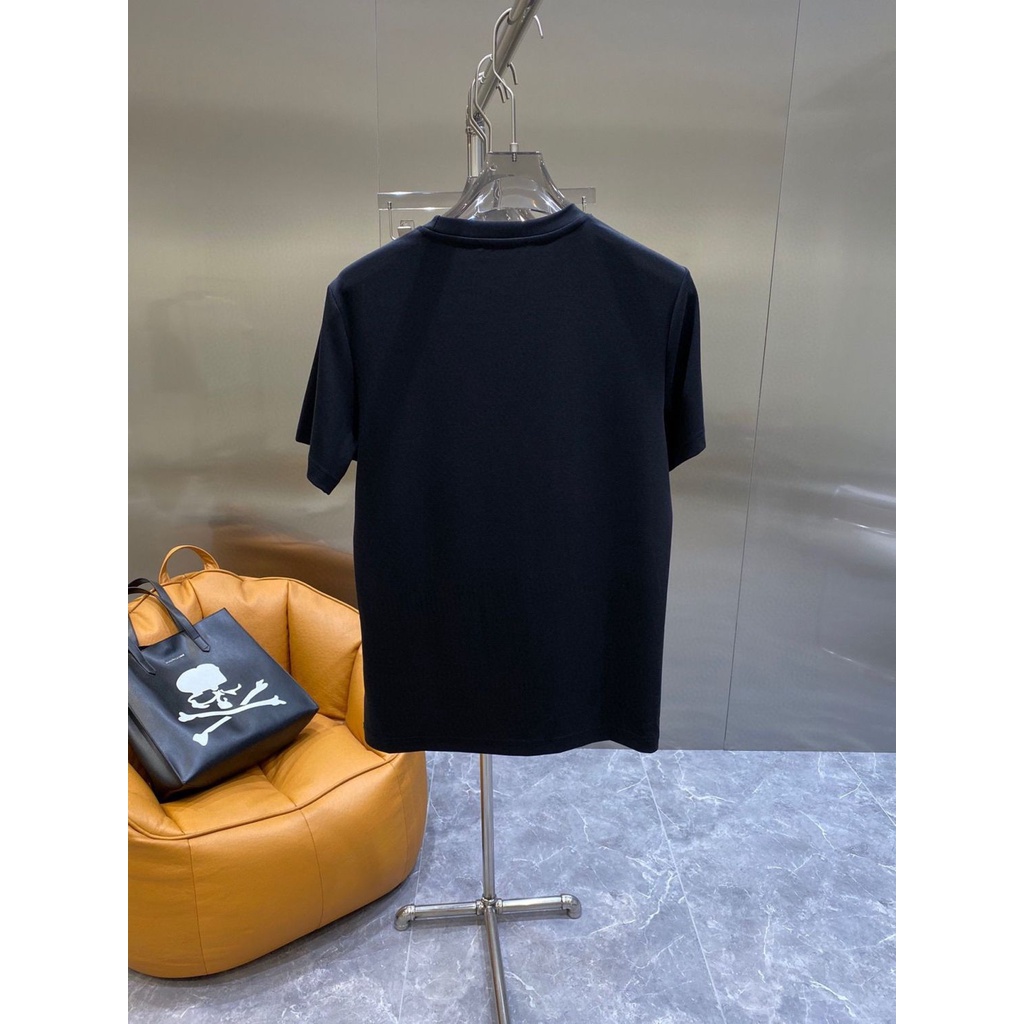 Áo Thun cotton Nguyên Chất Tay Ngắn In logo Thời Trang Chất Lượng Cao Có Dây Treo Cho Nam Và Nữ