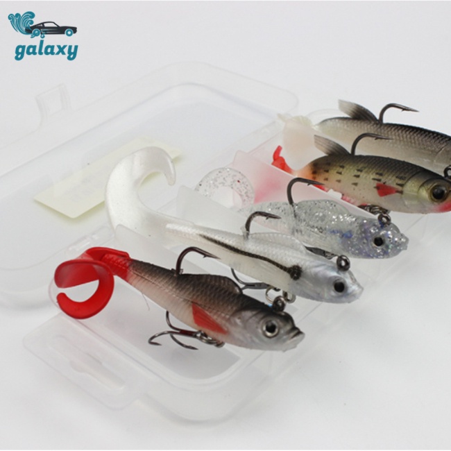 Galaxy Bộ 5 Mồi Câu Cá Mềm 9.3g / 14g Chất Lượng Cao