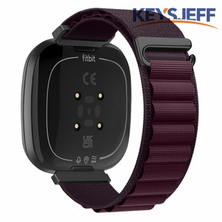 Dây đeo thay thế bằng nylon mềm thoáng khí có thể điều chỉnh cho fitbit versa 3 / versa 4 / fitbit sense / sense 2