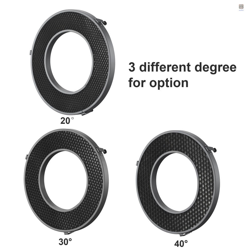 Ốp Điện Thoại Họa Tiết Godox R200-HC40 400 400° Vòng Kim Loại Hình Tổ Ong Gắn Đèn Flash Godox R200 Cho Máy Ảnh Godox R200