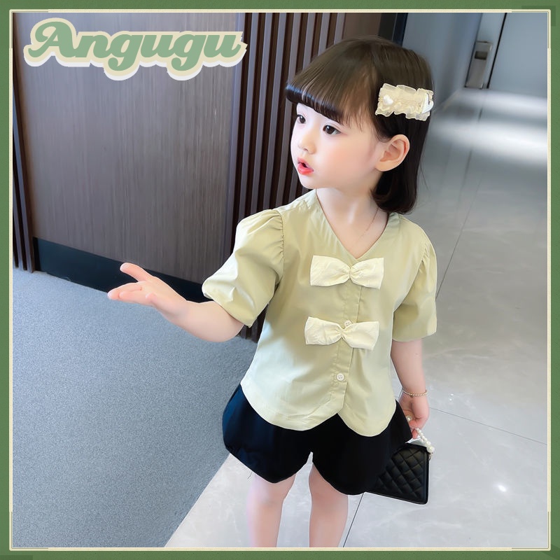 Set Đồ Mùa Hè 2 Món Gồm Áo Tay Cộc + Quần Ngắn Hợp Thời Trang Cho Bé Gái Từ 2 Đến 3-4 - 5-6 - 7-8 Tuổi