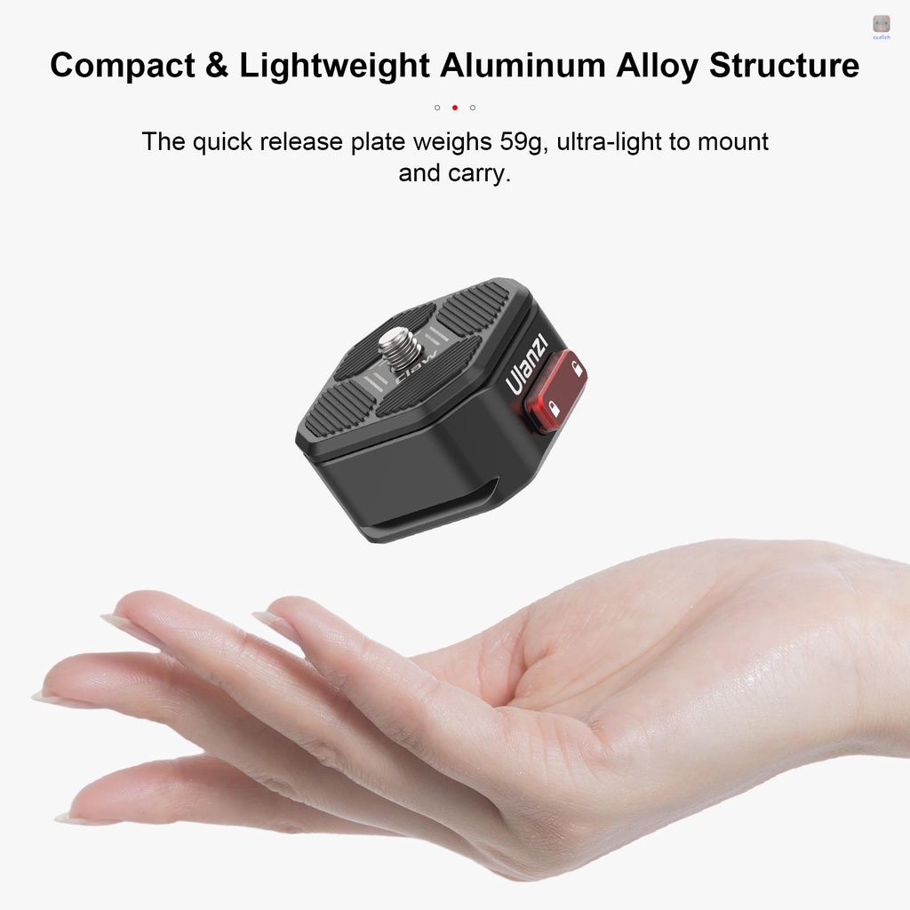 Đế Gắn Máy Ảnh Ulanzi 50KG Với Arca Swiss Tiêu Chuẩn 1 / 4 Cho DSLR SLR Tripod Monopod