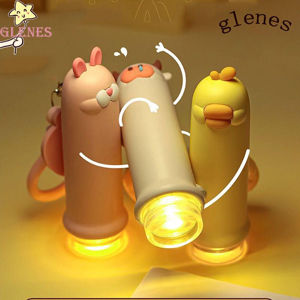 Móc Khóa Đèn Pin Mini Họa Tiết Hoạt Hình Đáng Yêu