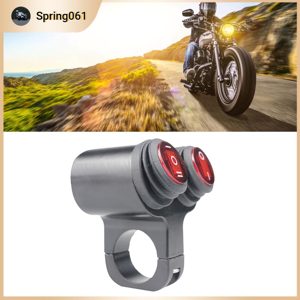 Spring061 Công tắc đèn xe máy chống nước Điện áp đầu vào 12V nháy khẩn cấp cho có báo