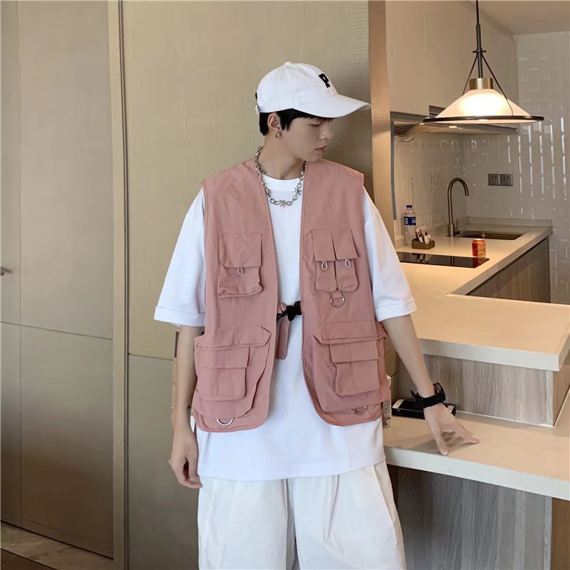 Áo Vest Fezco 2023 Chiến Thuật Nhiều Túi Đa Năng Phong Cách Hip Hop Rap Nhật Bản Mới Cho Nam Và Nữ | BigBuy360 - bigbuy360.vn