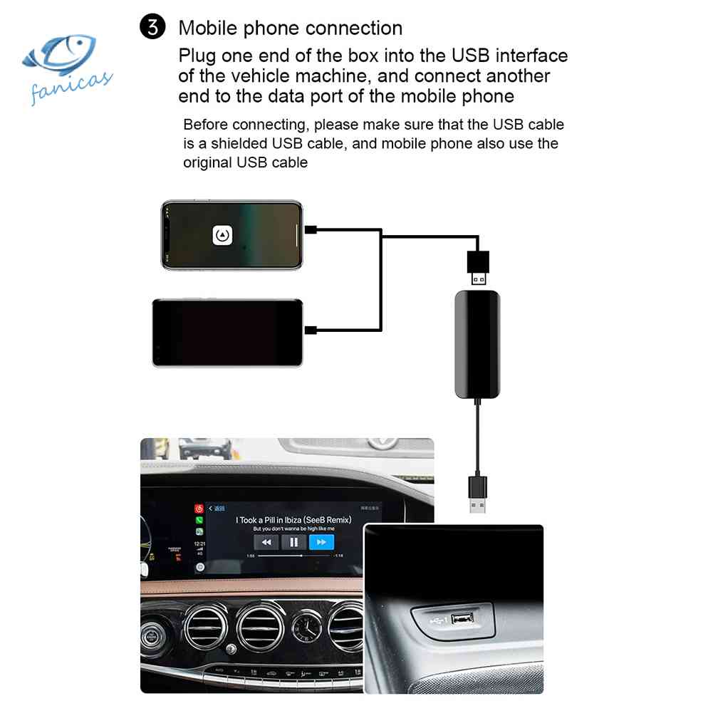 Usb Dongle Android 4.2 Tự Động Cho Xe Hơi