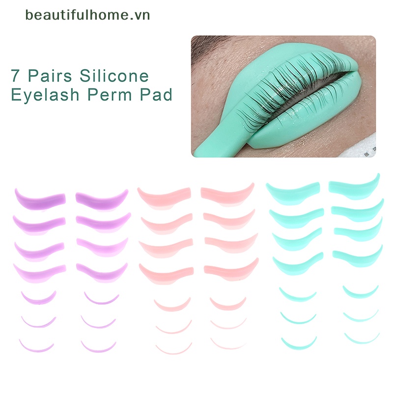Bộ 7 Cặp Đệm Silicone Hỗ Trợ Uốn Cong Lông Mi Tiện Dụng