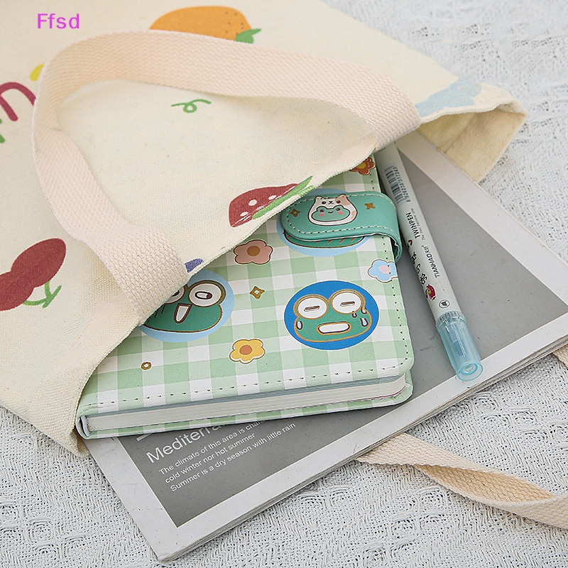 {Ffsd} Túi Xách Tote Canvas Cỡ Nhỏ Thiết Kế Hoạt Hình Dễ Thương Phong Cách Nhật Bản Thường Ngày Cho Nữ * Hàng Bán Chạy