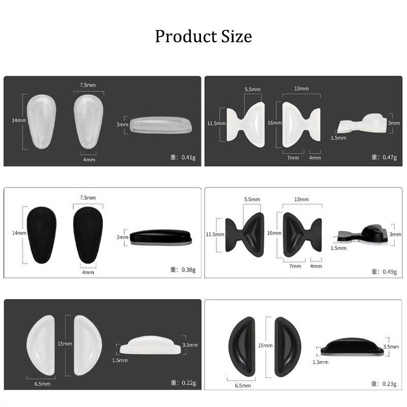 Miếng Đệm Mũi Bằng silicone Cho Mắt Kính