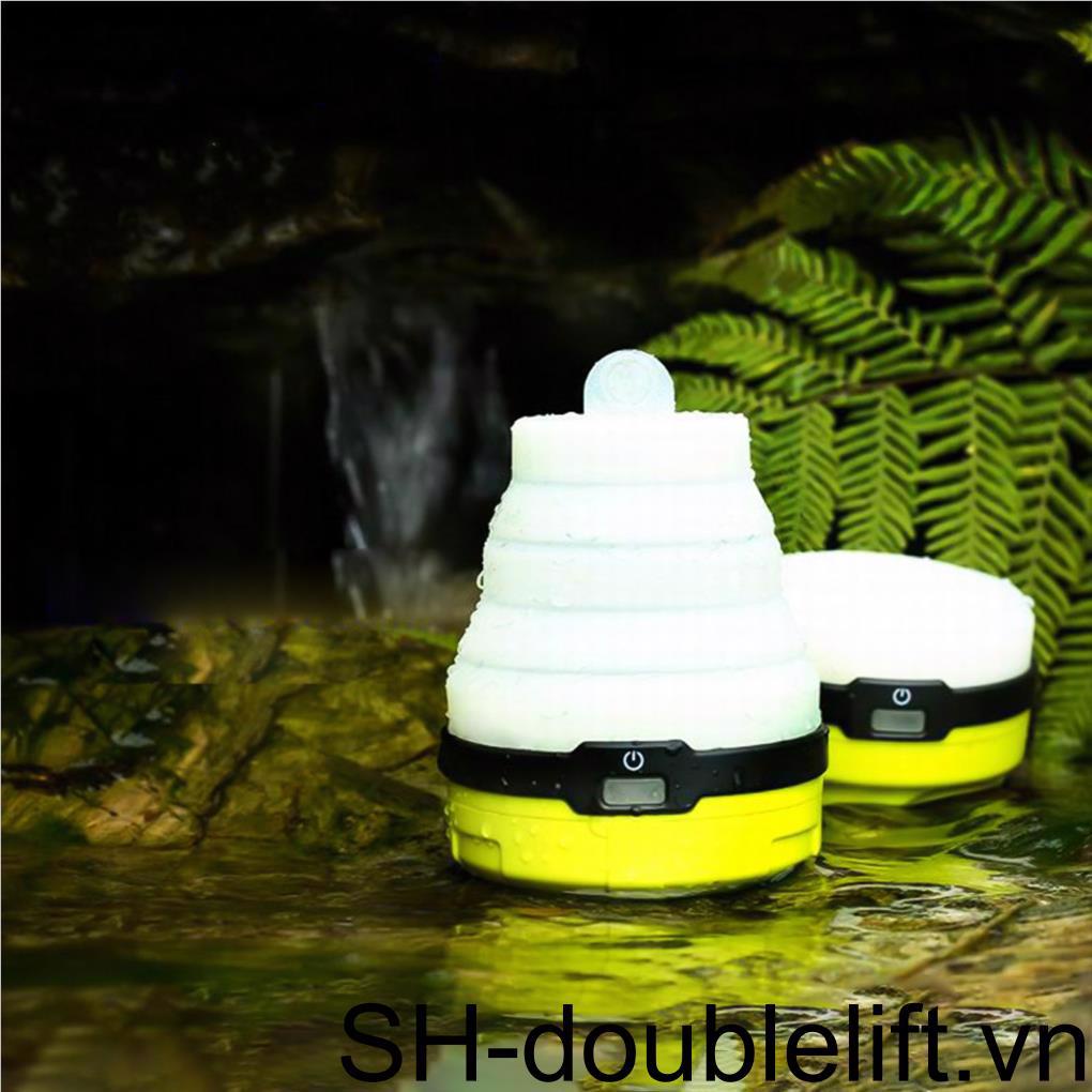 Đèn Silicone Chống Thấm Nước Đa Năng Có Thể Gấp Gọn Tiện Dụng Mang Theo Du Lịch Cắm Trại