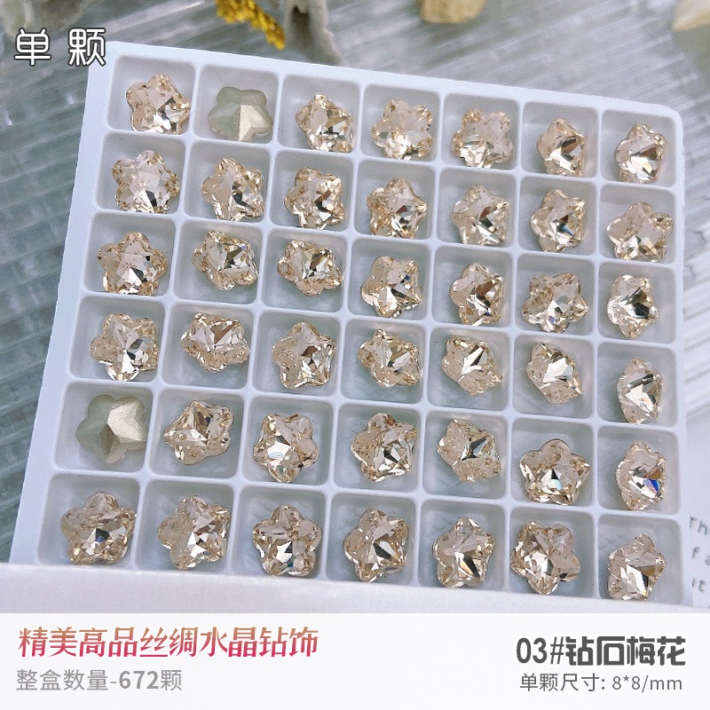 Móng Tay Lụa Đính Đá Lấp Lánh Hình Trái Tim Phong Cách Mới Chất Lượng Cao
