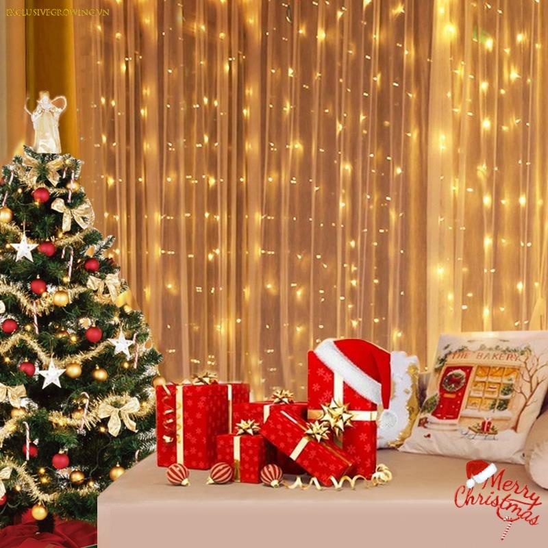 Dây Đèn Led Trang Trí Rèm Cửa Có Điều Khiển Từ Xa Tiện Dụng