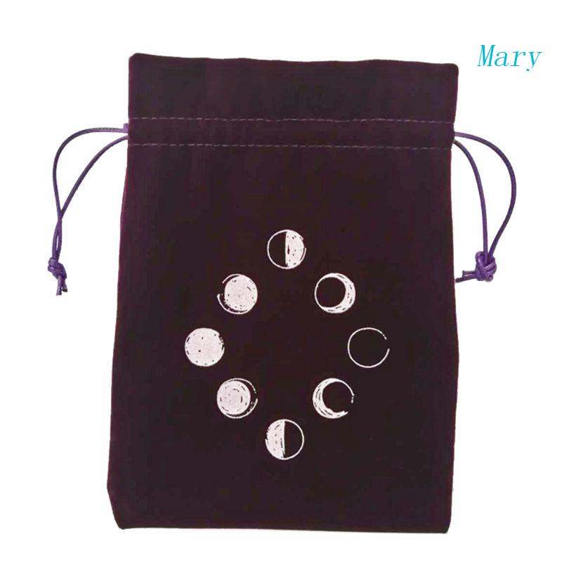Tấm Lót Thẻ Bài Tarot Hình Chữ Nhật Bằng Vải Nhung Kèm Túi Đựng Tiện Dụng