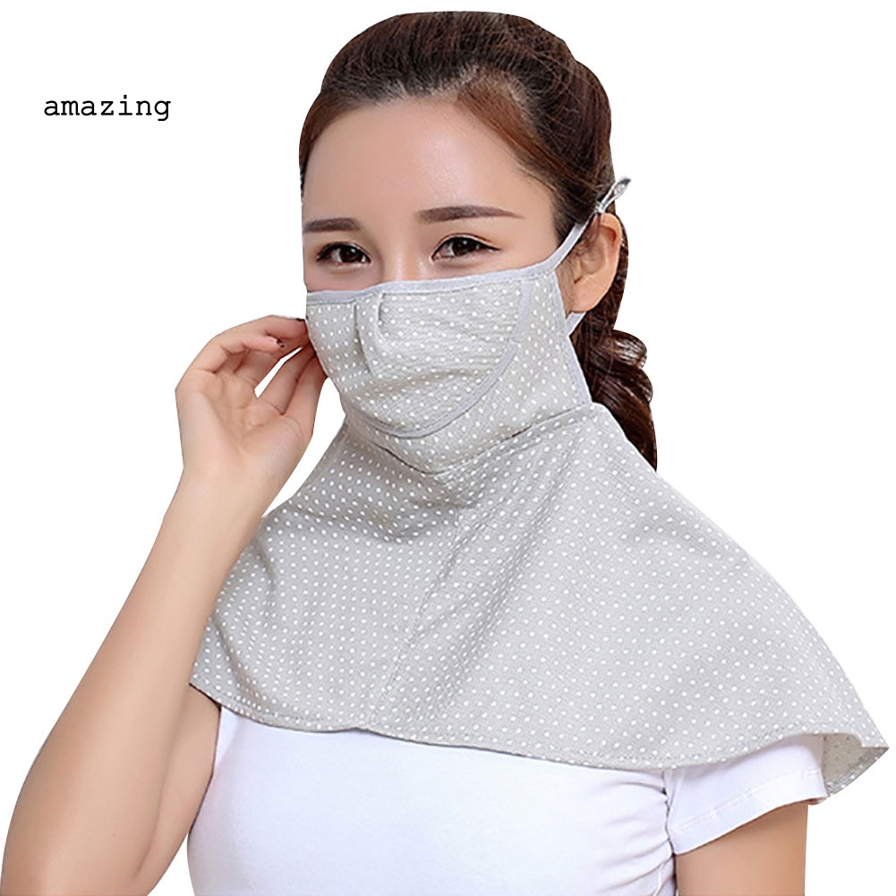 Khẩu Trang Chống Nắng Thoáng Khí Bảo Vệ Cổ Dùng Khi Đi Xe Đạp Ngoài Trời