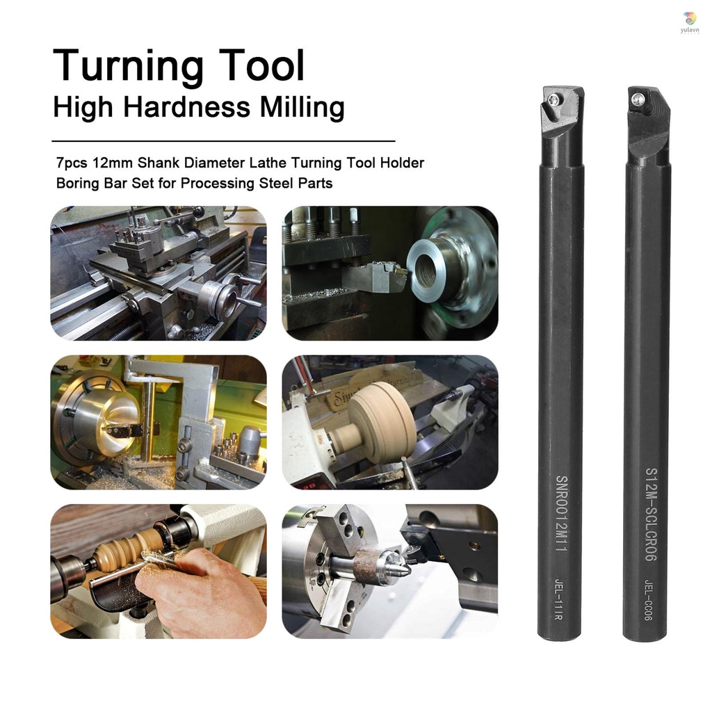 Set 7 Giá Đỡ Dụng Cụ Bằng Thép 12mm Chuyên Dụng Cho Máy Tiện