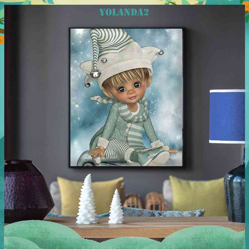 Tranh Đính Đá Kim Cương Toàn Bộ 5D DIY Hình Búp Bê