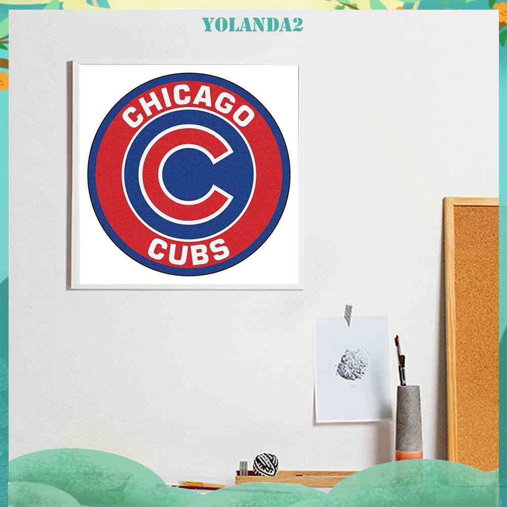 Bộ Tranh Đính Đá 5D Toàn Diện Họa Tiết Đội Bóng Chày Chicago Độc Đáo DIY