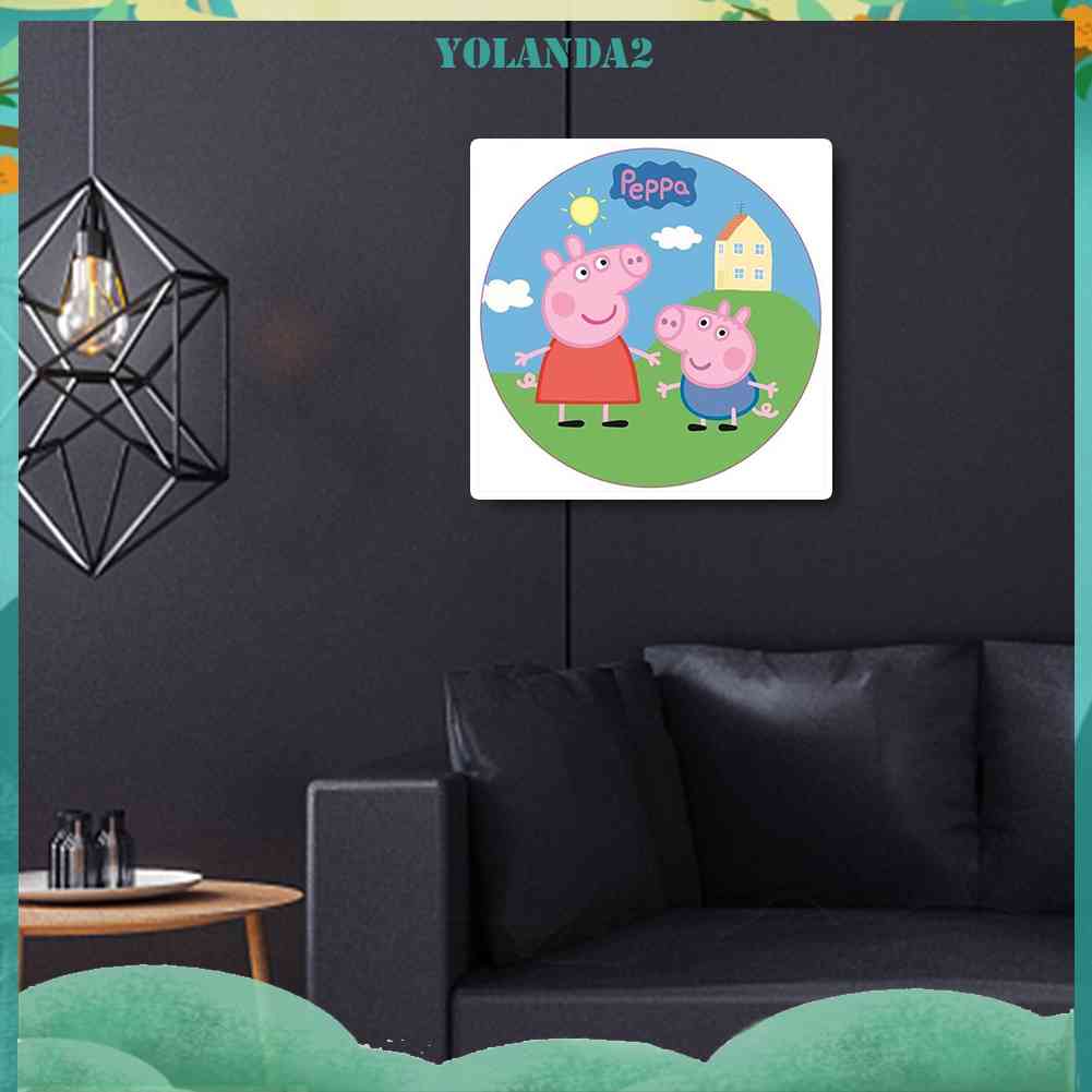 Bộ Tranh Đính Đá 5D Toàn Diện Họa Tiết Chú Heo Dễ Thương Độc Đáo DIY Dùng Trang Trí