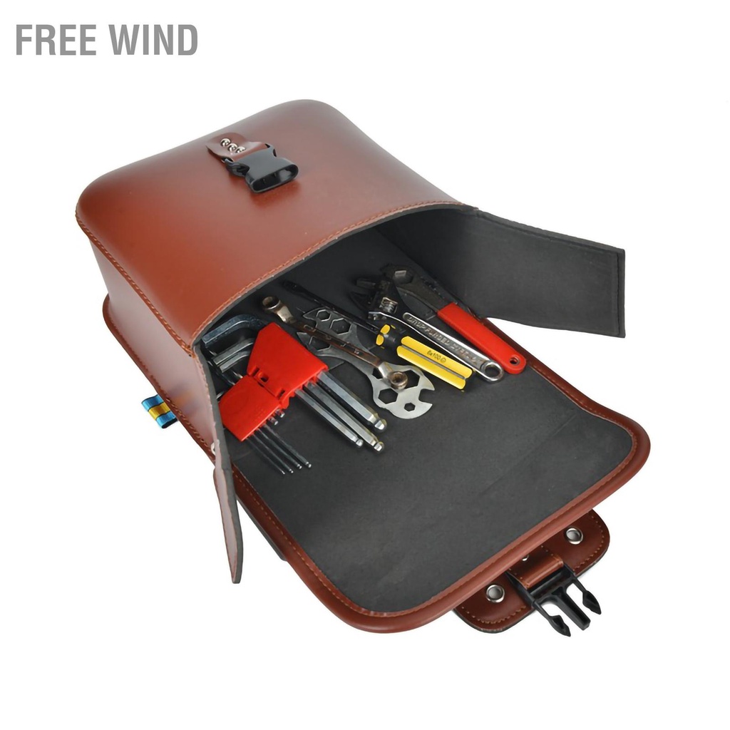 Túi gác yên xe mô tô chất liệu da PU cao cấp tiện dụng, Xe Máy Bên Túi Da