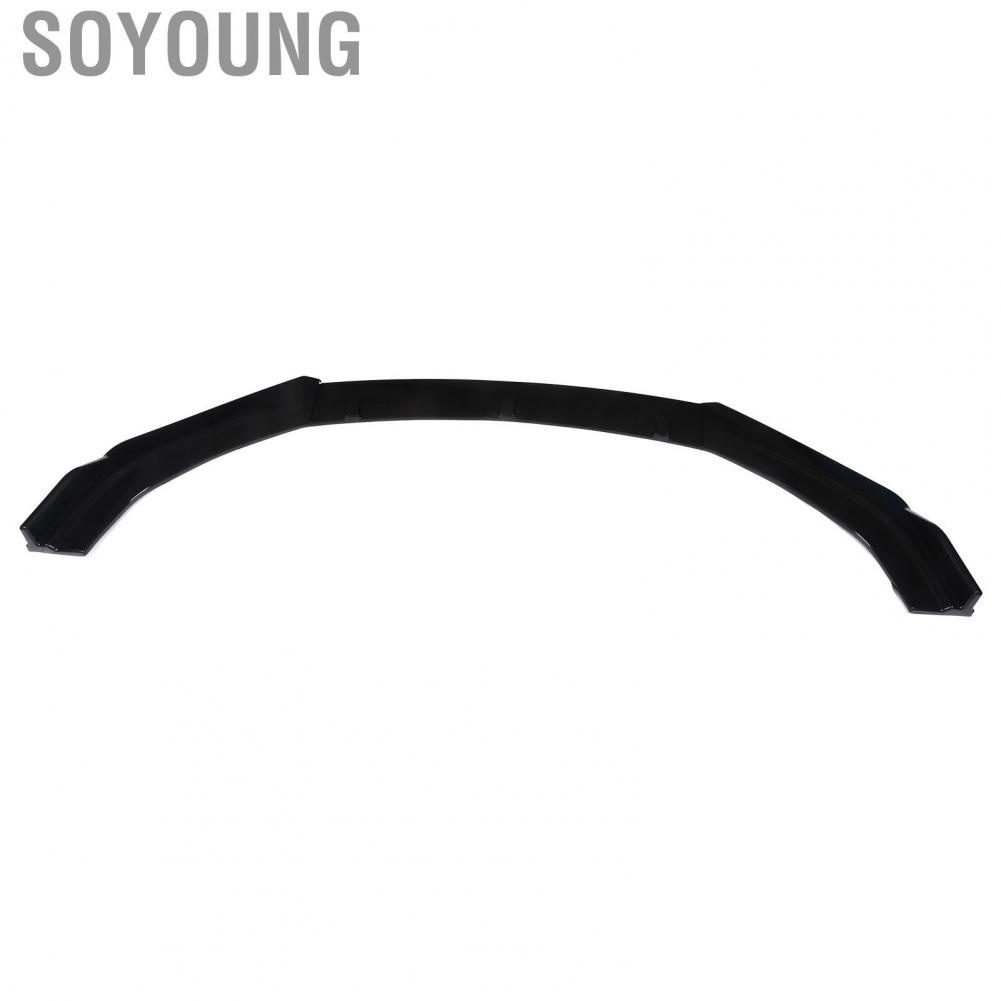 Soyoung Front Bumper Lip  3pcs Front Bumper Spoiler Aerodynamic Scratch Resistant  for Autos