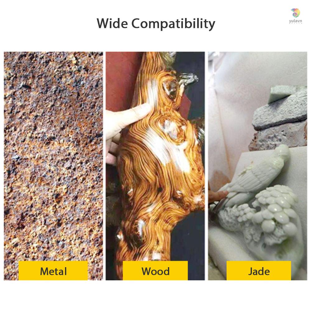 Bộ 45 Bánh Xe Bằng Sợi Thép Không Gỉ 1 / 8 &quot;Thân 10 / 15 / 25mm Cho Máy Đánh Bóng