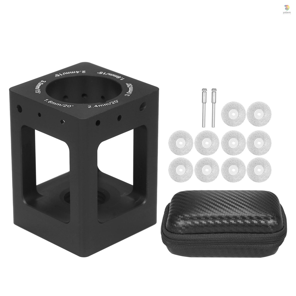 Dụng Cụ Mài Điện Cực Vonfram Vonfram Với 10 Bánh Xe Kim Cương Kèm 2 Túi Đựng