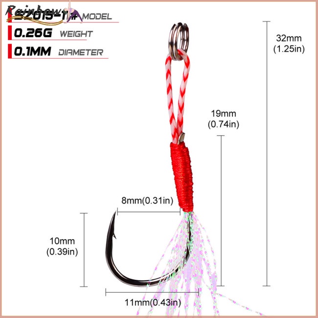 Mồi Giả Nhử Cá Có Móc Câu Bằng Lông Vũ