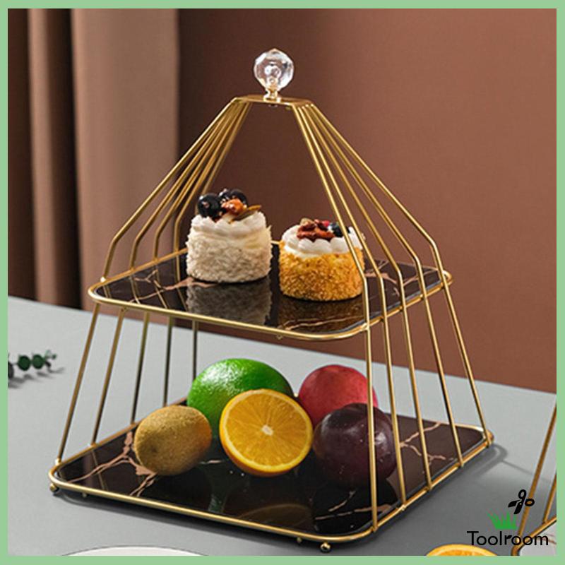 Giá Đỡ 2 Tầng Trưng Bày Bánh Cupcake Trang Trí Bàn Tiệc Cưới Tại Nhà