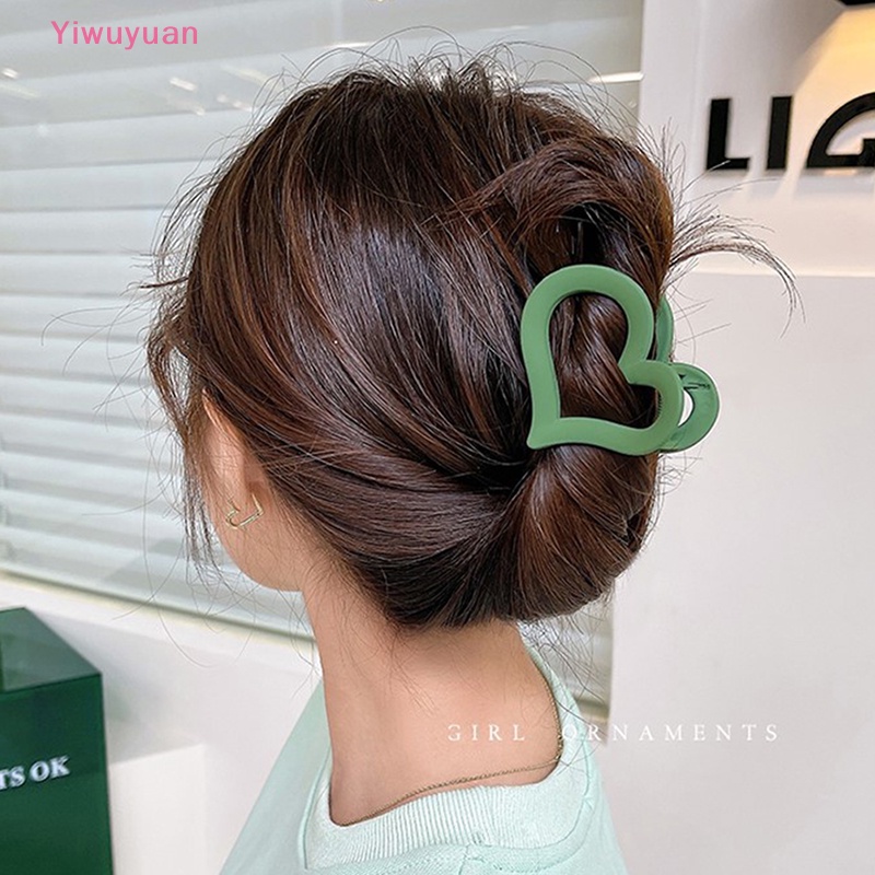 < Yiwuyuan > Kẹp Tóc Cá Mập Cỡ Vừa Thanh Lịch Khí Chất Hàn Quốc Mới