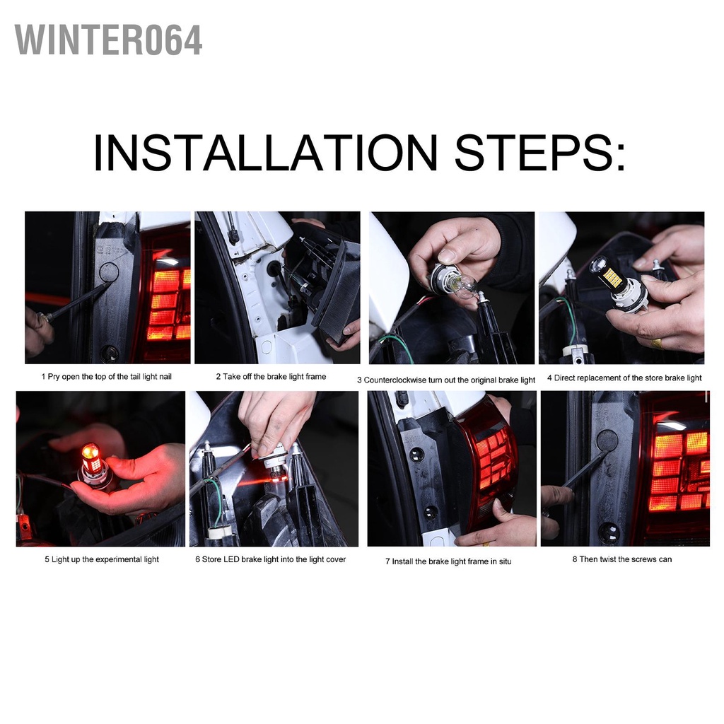 Winter064 1 1157 LED Phanh Sáng 120W 3000LM BAY15D Chạy Ban Ngày Cho Xe Ô Tô SUV Tải RV