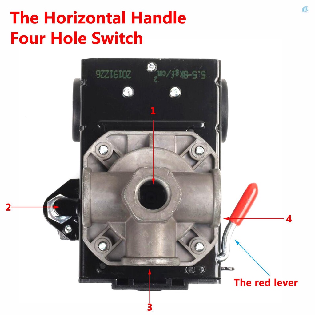 Công Tắc Nén Khí Chất Lượng Cao 95-125 PSI 4 Cổng (s2mwvn)