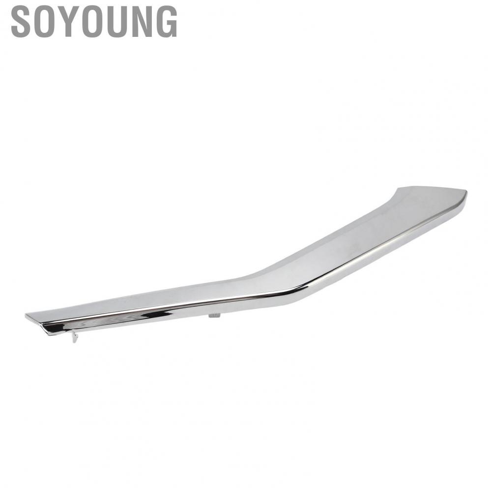 Soyoung 6407A324  OE Standard Scratch Resistant Direct Fit Bumper Chrome Moulding Cover Front Bumper Molding Trim Gloss  for Cars
