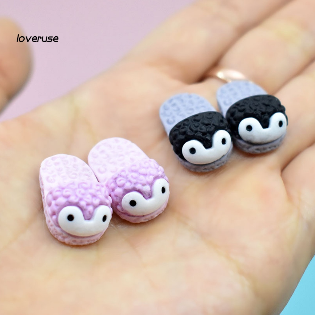 Bộ 4 Mô Hình Dép Đi Trong Nhà Búp Bê Chim Cánh Cụt Hoạt Hình