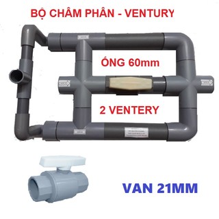 Venturi âm 60mm- bộ châm phân phi 60mm-cách làm bộ hút phân 60mm