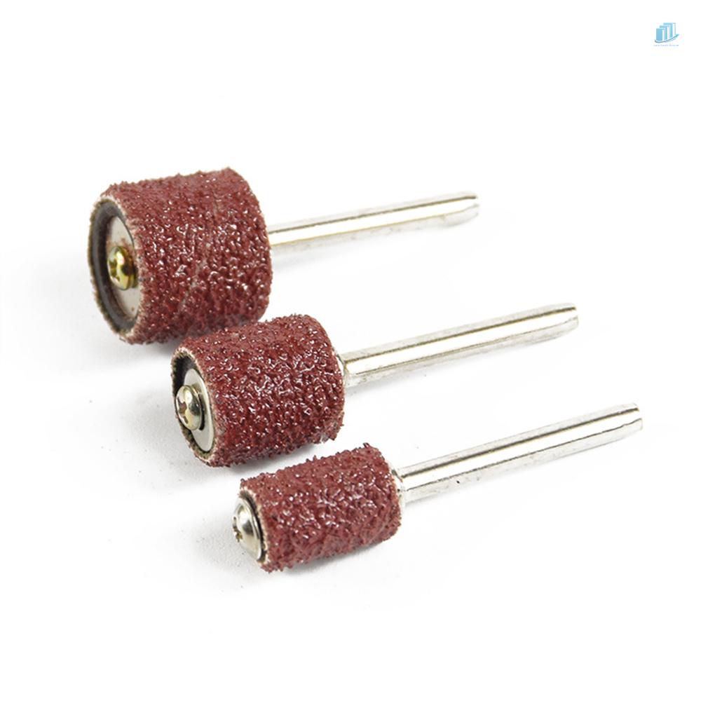 Bộ 132 Miếng Chà Nhám Đánh Bóng 80 Grit Hình Tròn 3.175mm Bằng Cao Su Cho Trống