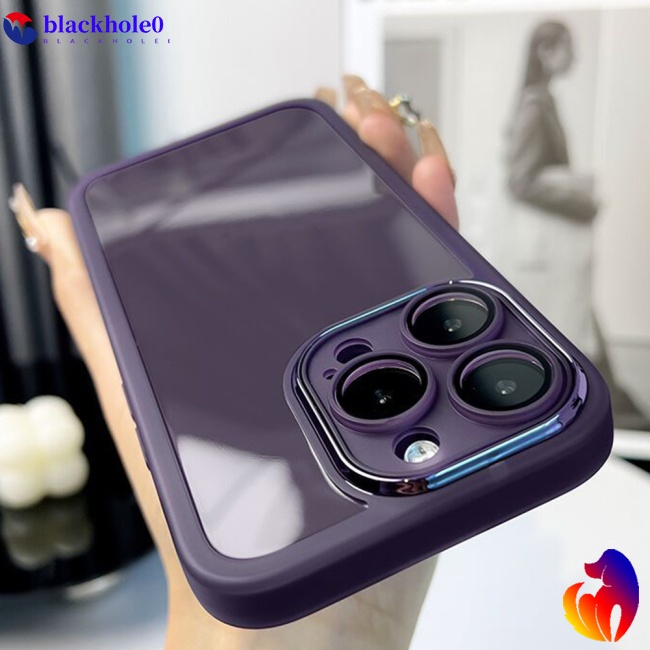 Ốp Điện Thoại Trong Suốt Chống Sốc Có Vòng Nhẫn Bảo Vệ Ống Kính Máy Ảnh Cho Iphone