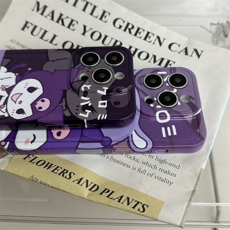 Ốp Điện Thoại Cứng Siêu Mỏng Họa Tiết Kuromi Hoạt Hình Cho Apple / 8p1114pro iPhone13 7max 3LXO