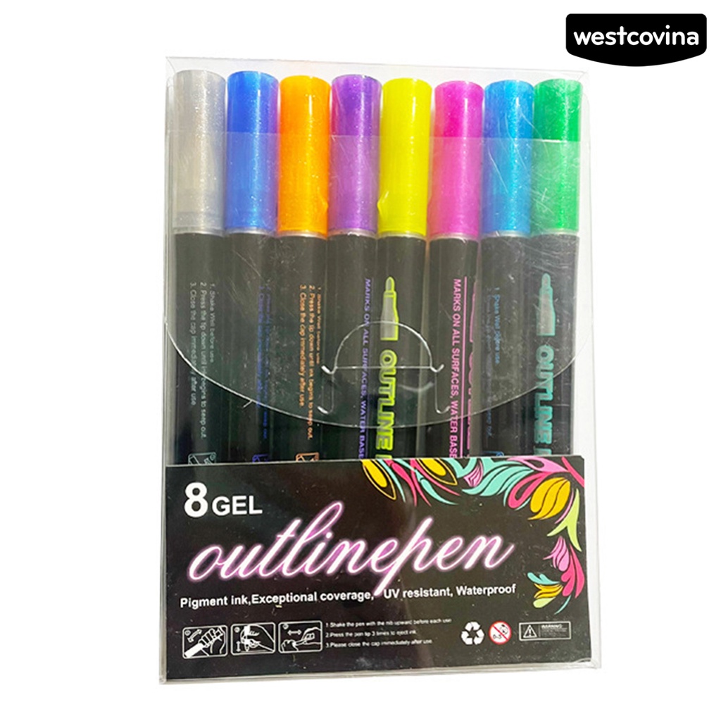 [COD]♪1 Bộ Bút Đánh Dấu Màu Sắc Tươi Sáng Không Mùi Thoải Mái DIY