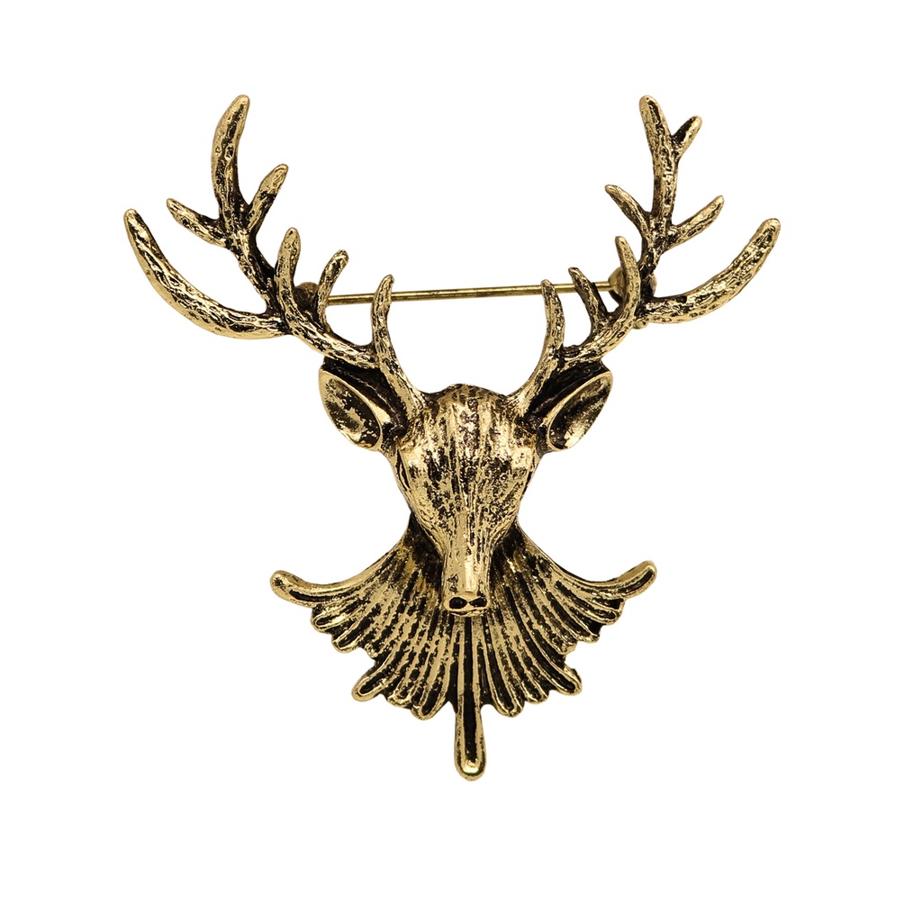 Ghim Cài Áo Hình Con Nai Phong Cách Retro Thời Trang Cho Nam Nữ