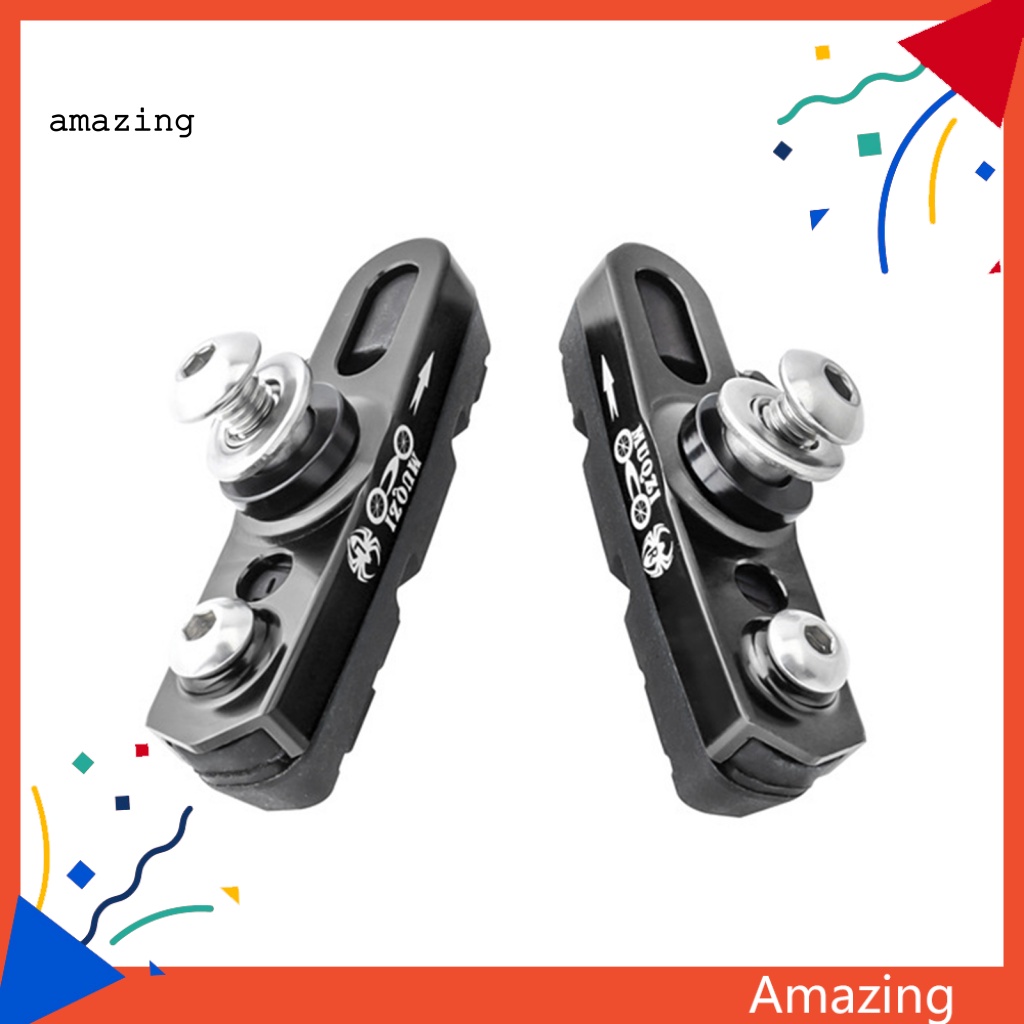 1 Cặp Má Phanh Xe Đạp Bằng Hợp Kim Nhôm Chất Lượng Cao