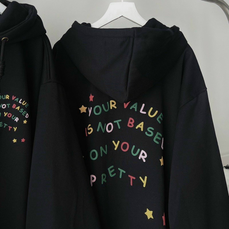 Áo Khoác Hoodie, Áo Khoác Nam Nữ Logo In Bảng Chữ Cái Đầy Màu Sắc Chất Nỉ Bông Dày Đẹp Phong Cách Hàn Quốc Hot Trend.XTA