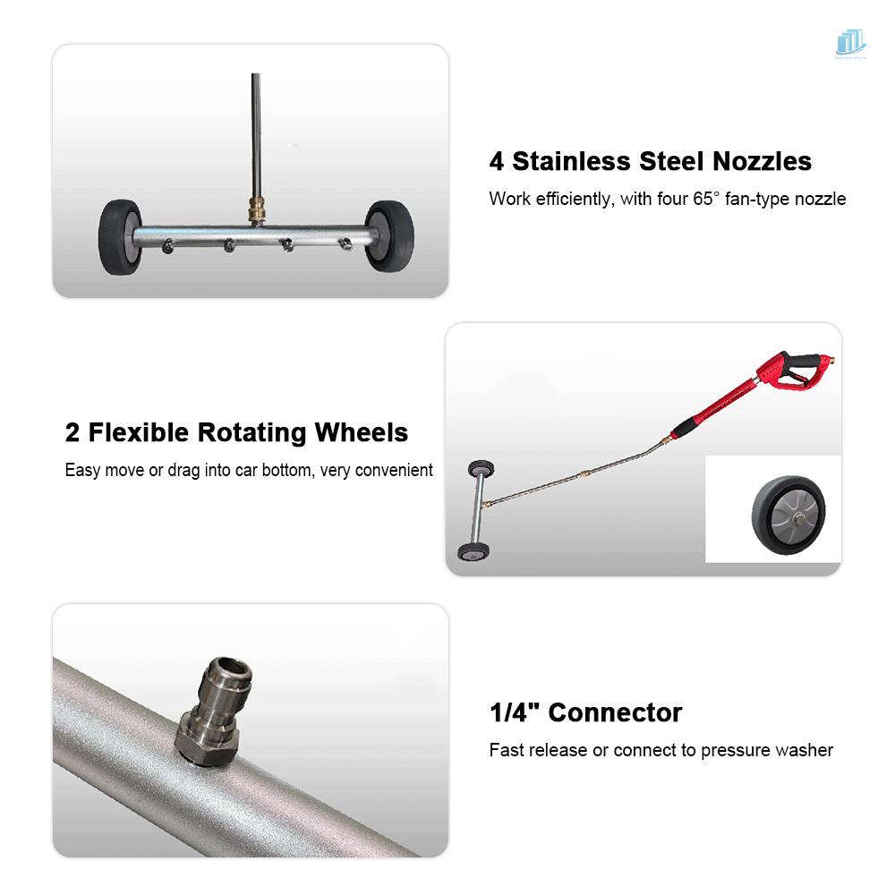 Máy Rửa Áp Suất smartwatchinone 2 Trong 1 Làm Sạch Bề Mặt Dưới Nước Với 4 Vòi Và 2 Thanh Nối Dài (Thẳng &amp; 45 Độ)