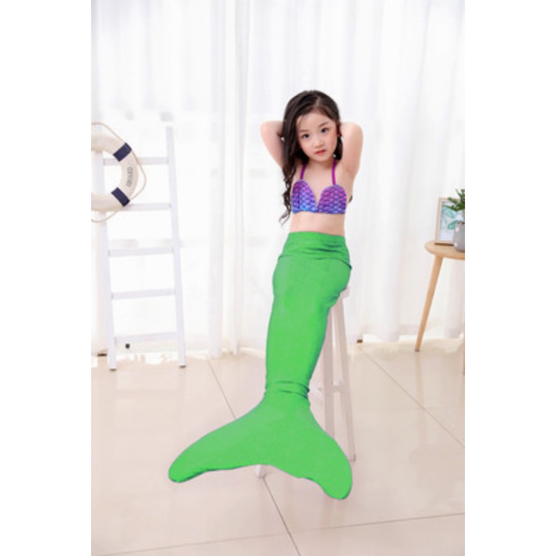 Set Đầm Hóa Trang Nàng Tiên Cá 2 Món Cho Bé Gái